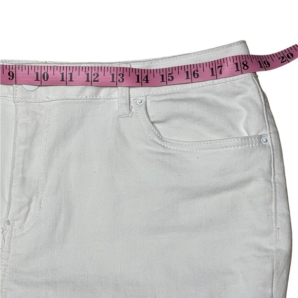 Baccini cince 1986.Women white color decoration denin jean size 14 - Picture 6 of 11